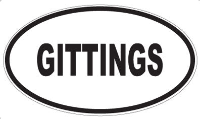 GITTINGS - Oval Magnet
