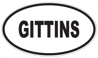 GITTINS - Oval Magnet