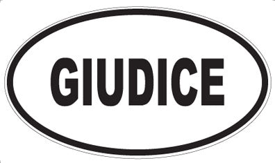 GIUDICE - Oval Magnet