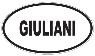 GIULIANI - Oval Magnet