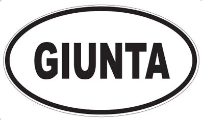 GIUNTA - Oval Magnet