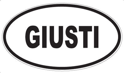 GIUSTI - Oval Magnet