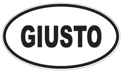 GIUSTO - Oval Magnet