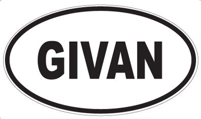 GIVAN - Oval Magnet