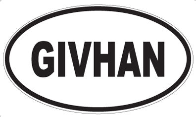 GIVHAN - Oval Magnet