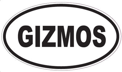 GIZMOS - Oval Sticker