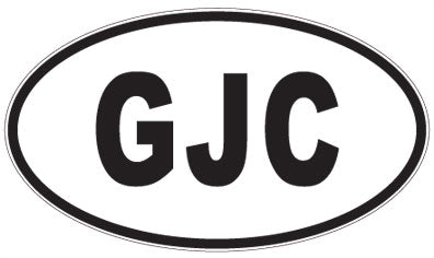 GJC - 3 Letter Initials Oval Magnet