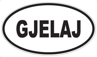 GJELAJ - Oval Magnet