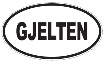 GJELTEN - Oval Magnet