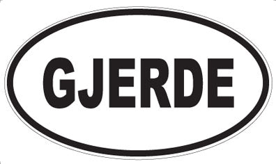 GJERDE - Oval Magnet