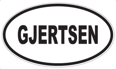 GJERTSEN - Oval Magnet