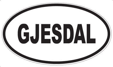 GJESDAL - Oval Magnet