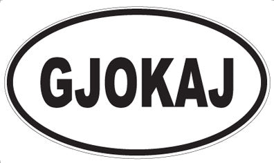 GJOKAJ - Oval Magnet
