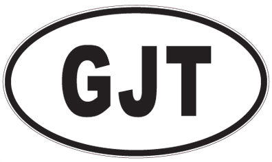 GJT - 3 Letter Initials Oval Magnet