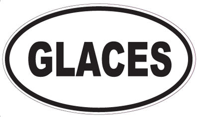 GLACES - Oval Sticker