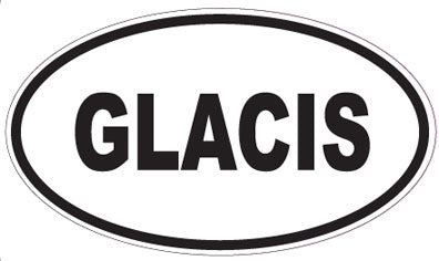 GLACIS - Oval Sticker