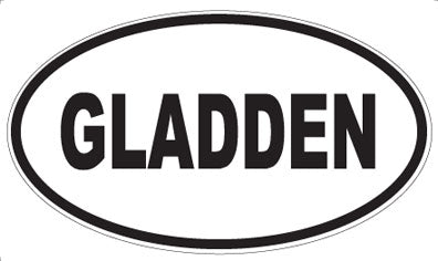 GLADDEN - Oval Magnet