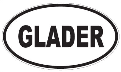 GLADER - Oval Magnet