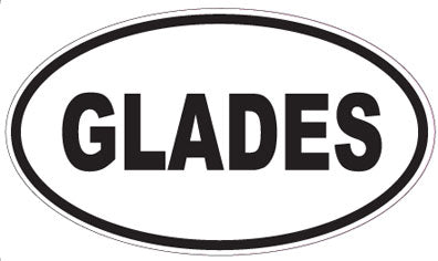 GLADES - Oval Sticker
