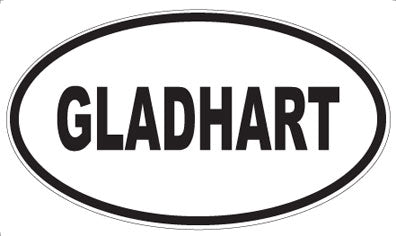 GLADHART - Oval Magnet
