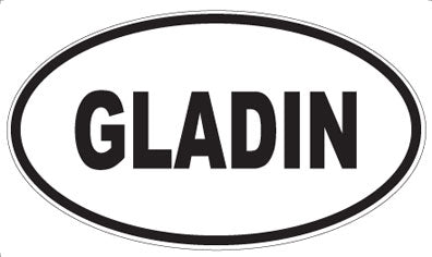GLADIN - Oval Magnet