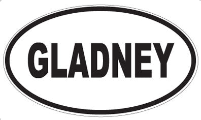 GLADNEY - Oval Magnet