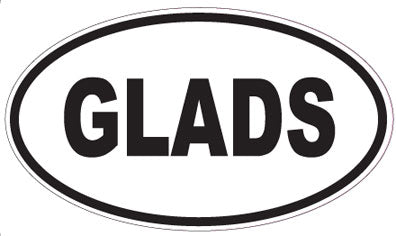 GLADS - Oval Sticker