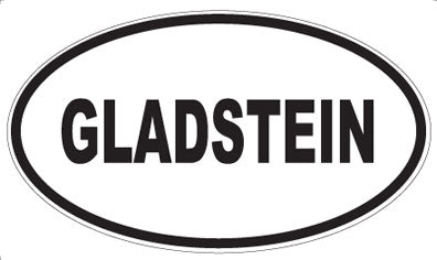GLADSTEIN - Oval Magnet