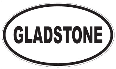 GLADSTONE - Oval Magnet