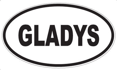 GLADYS - Oval Magnet