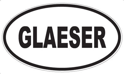 GLAESER - Oval Magnet