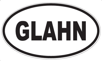 GLAHN - Oval Magnet