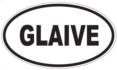 GLAIVE - Oval Sticker
