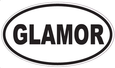 GLAMOR - Oval Sticker