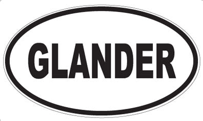 GLANDER - Oval Magnet