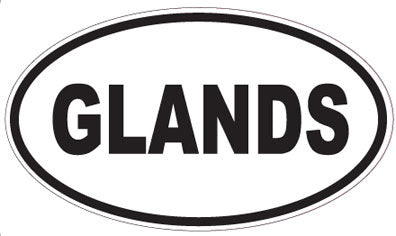 GLANDS - Oval Sticker