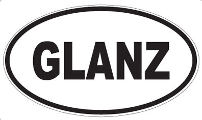 GLANZ - Oval Magnet