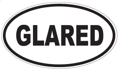 GLARED - Oval Sticker