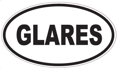 GLARES - Oval Sticker