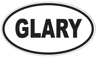 GLARY - Oval Sticker