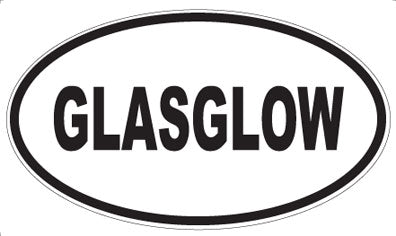 GLASGLOW - Oval Magnet