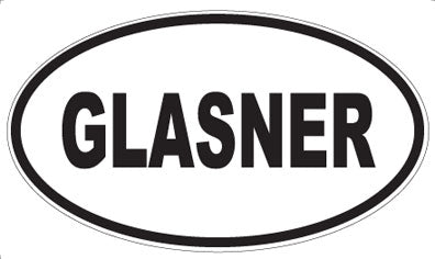 GLASNER - Oval Magnet