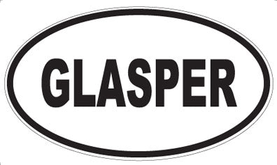 GLASPER - Oval Magnet
