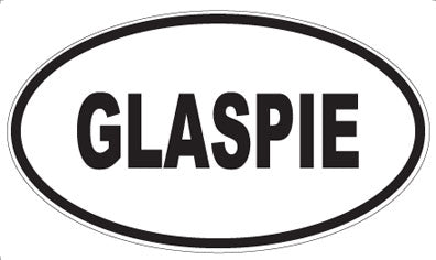 GLASPIE - Oval Magnet