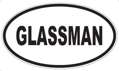 GLASSMAN - Oval Magnet