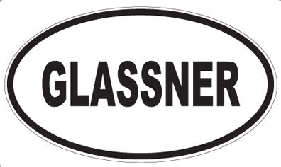 GLASSNER - Oval Magnet