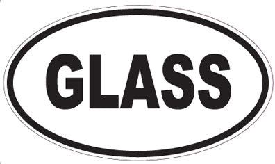 GLASS - Oval Magnet