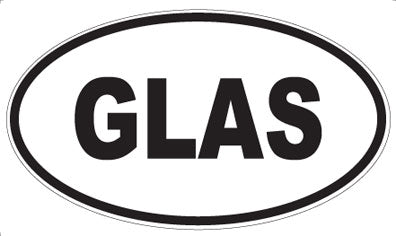 GLAS - Oval Magnet