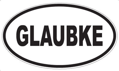 GLAUBKE - Oval Magnet
