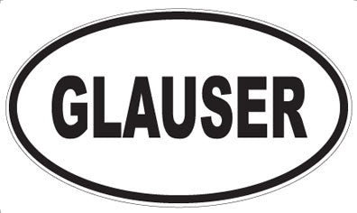 GLAUSER - Oval Magnet